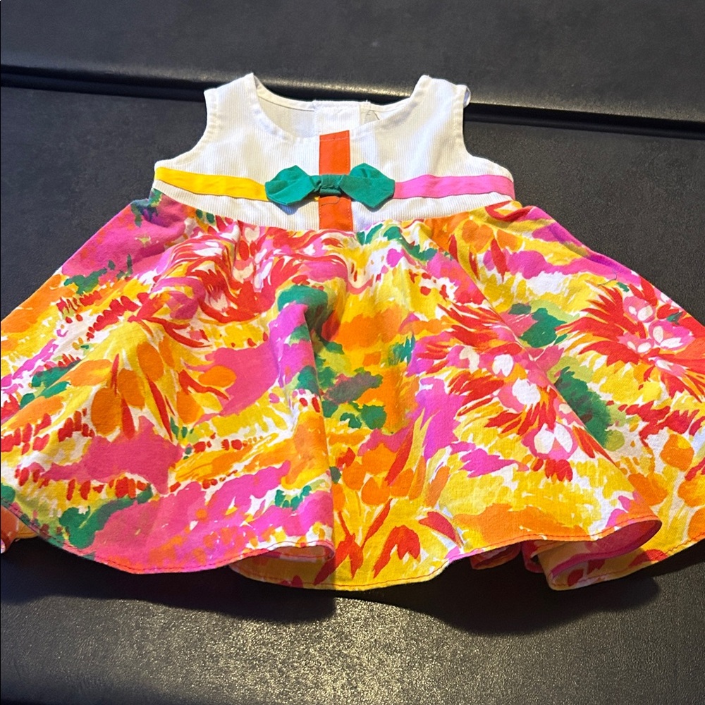 Colorful Floral Kids Dress